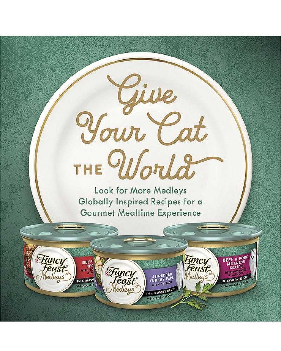 Cats Purina Wet Cat Food | Fancy Feast Medleys Florentine Collection Variety Pack 12 Cans