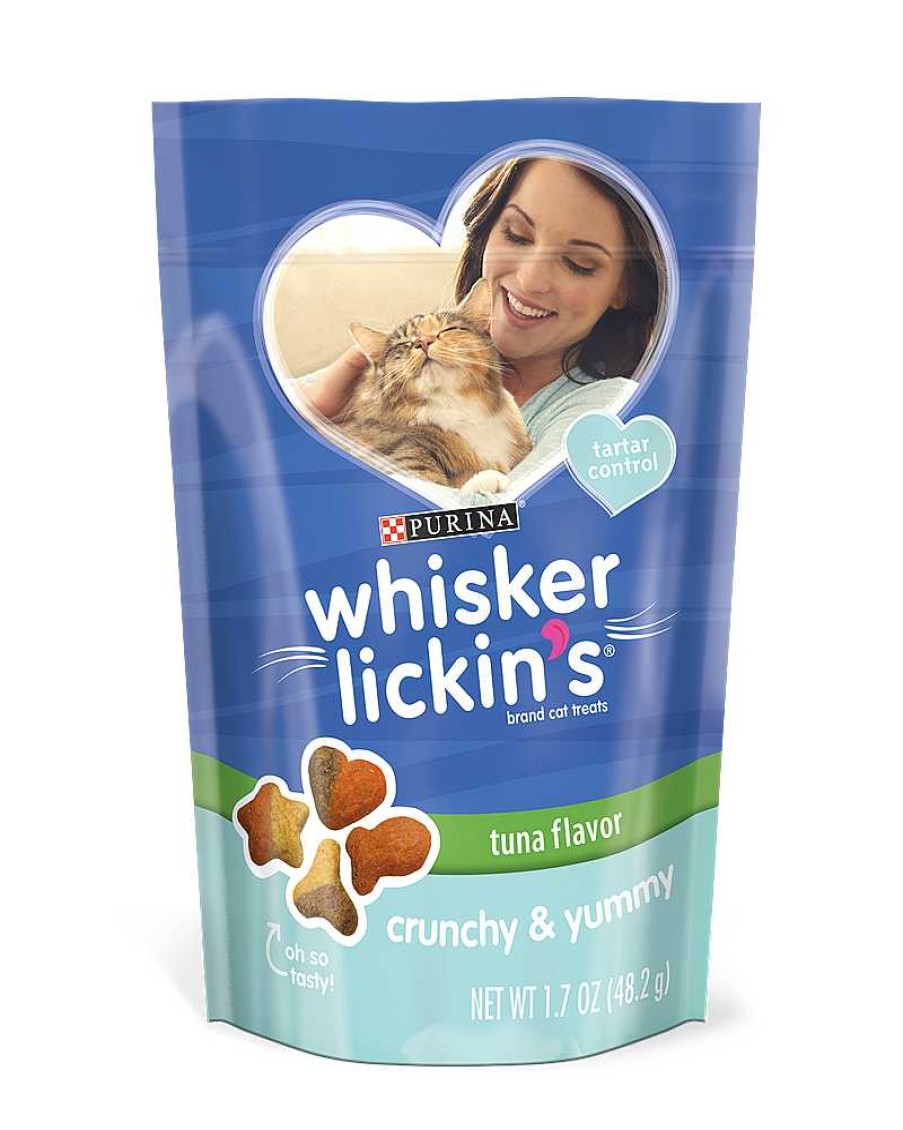 Cats Purina Dry Cat Treats | Whisker Lickin'S Crunchy & Yummy Tuna Cat Treats