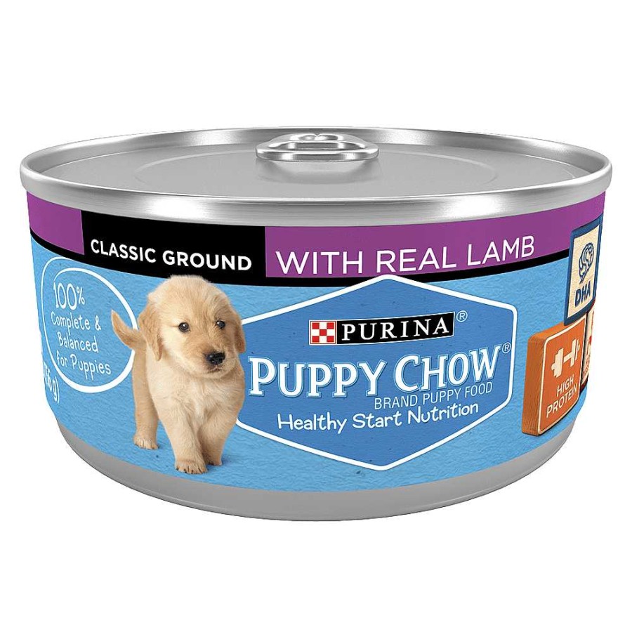 Dogs Purina Wet Dog Food | Puppy Chow Wet Canned Puppy Dog Food With Real Lamb