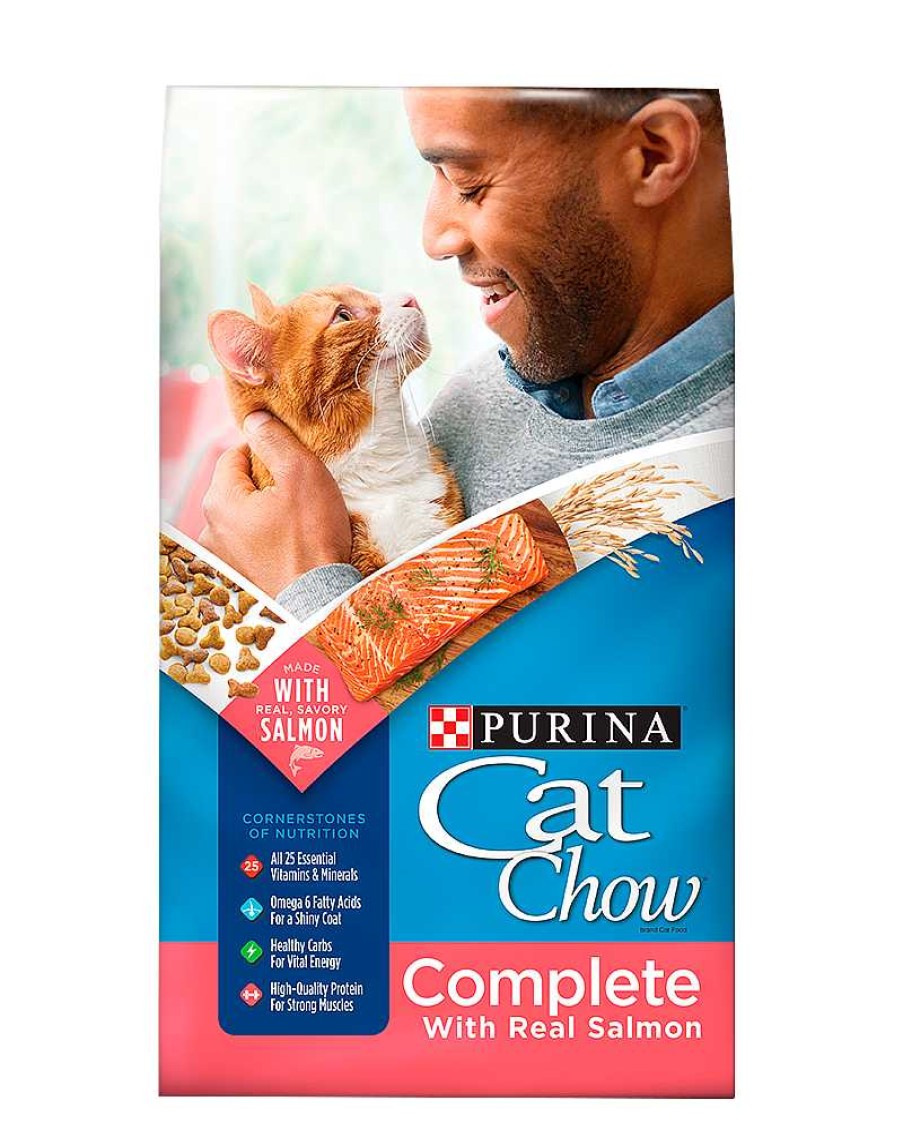 Cats Purina Dry Cat Food | Cat Chow Complete With Real Salmon Dry Cat Food