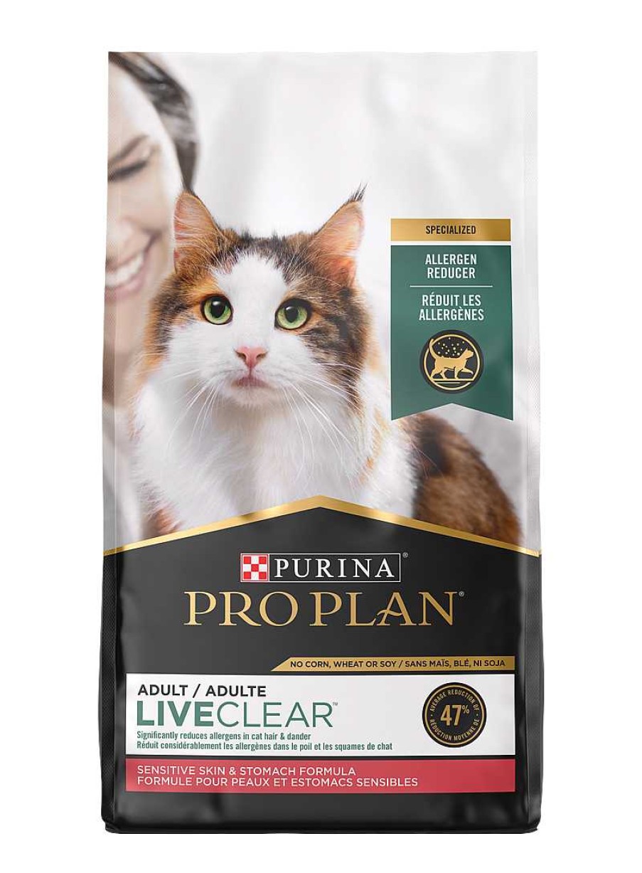 Cats Purina Dry Cat Food | Pro Plan Liveclear Allergen Reducing Sensitive Skin & Stomach Turkey Formula Dry Cat Food