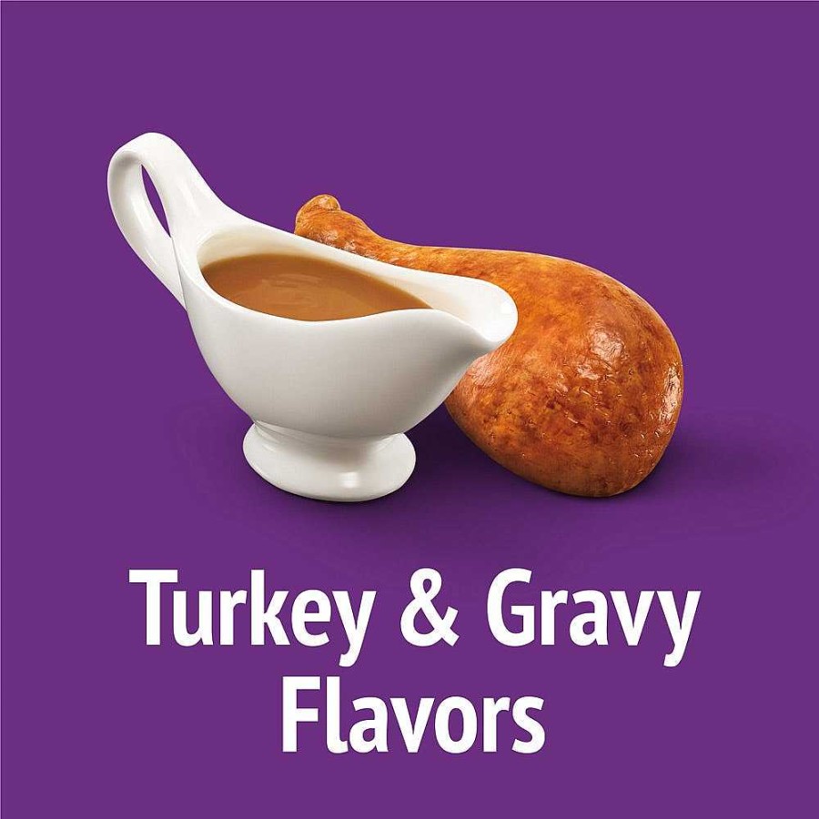 Cats Purina Dry Cat Treats | Friskies Party Mix Gravy-Licious Turkey & Gravy Flavors Cat Treats