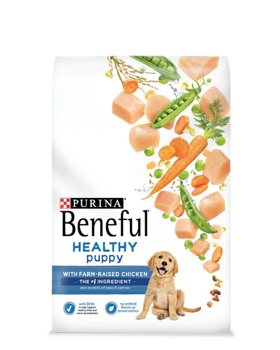 Dogs Purina Dry Dog Food | Beneful Healthy Puppy Dry Dog Food With Farm-Raised Chicken