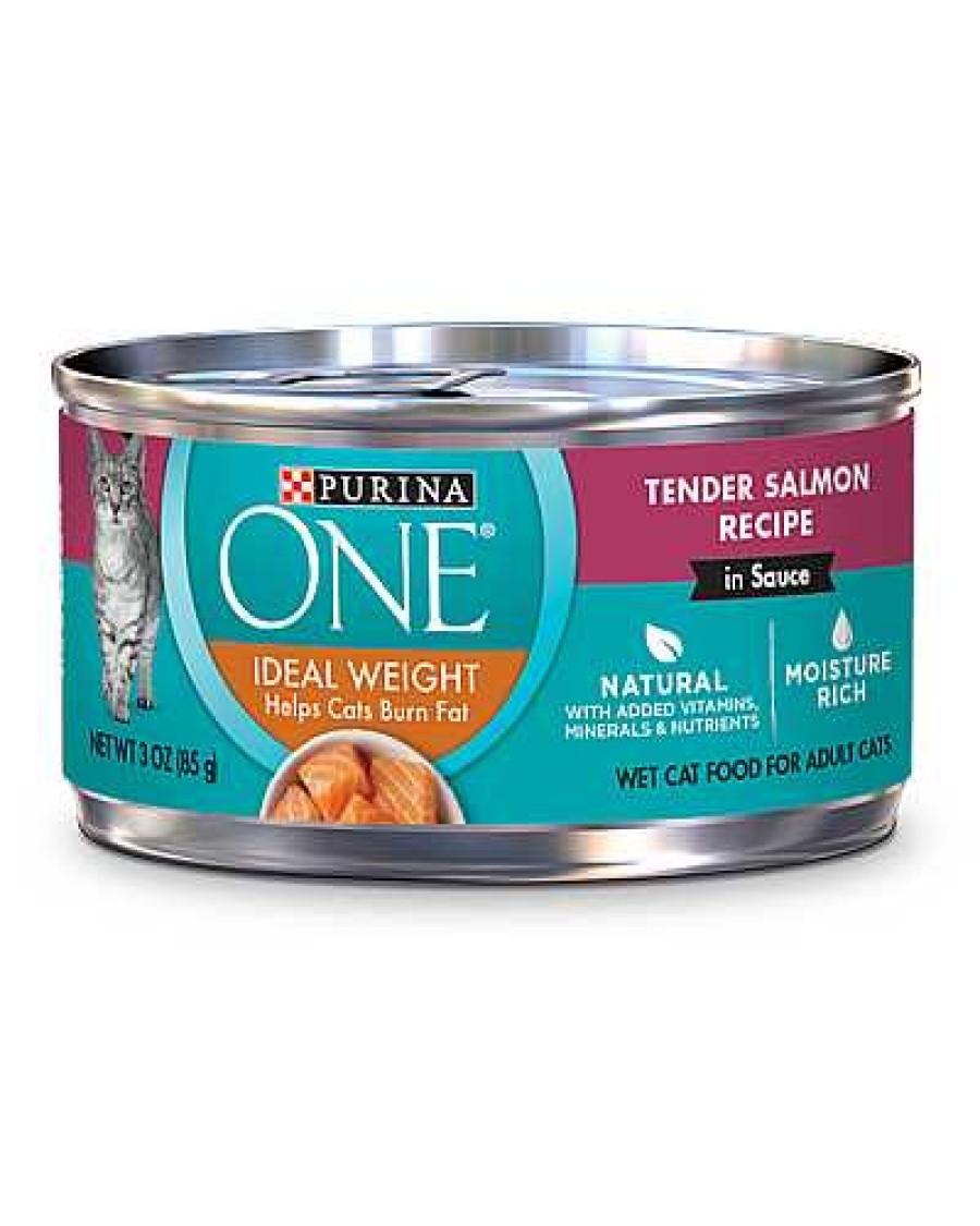 Cats Purina Wet Cat Food | Purina One Ideal Weight Tender Salmon Recipe In Sauce Wet Cat Food