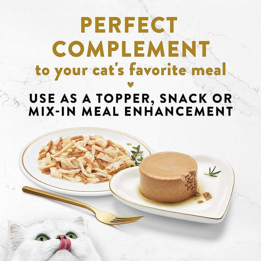 Cats Purina Cat Toppers & Complements | Fancy Feast White Meat Chicken & Shredded Beef Appetizer In A Savory Broth