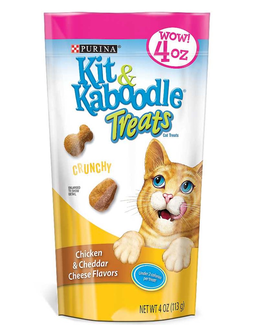 Cats Purina Dry Cat Treats | Kit & Kaboodle Crunchy Chicken & Cheddar Cat Treats