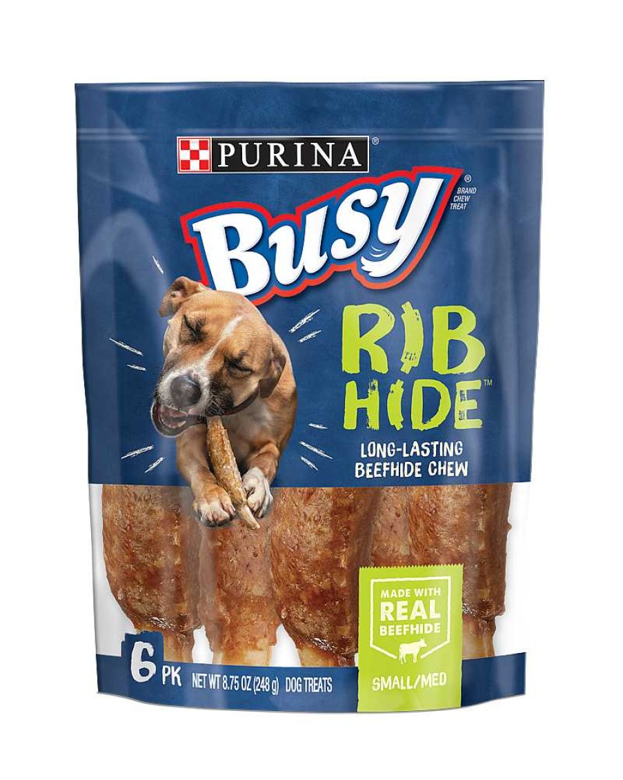 Dogs Purina Dog Chews | Busy Ribhide Chew Treats For Small/Medium Dogs