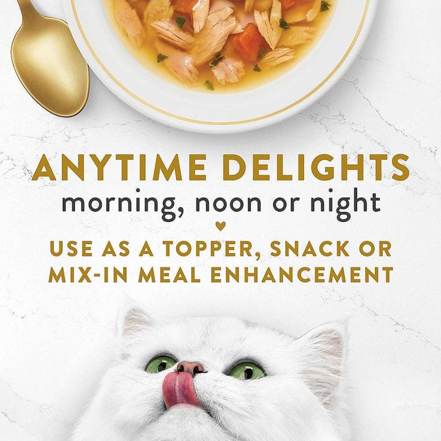 Cats Purina Cat Toppers & Complements | Fancy Feast Senior Wet Cat Food Complement With Skipjack Tuna & Vegetables In A Decadent Silky Broth