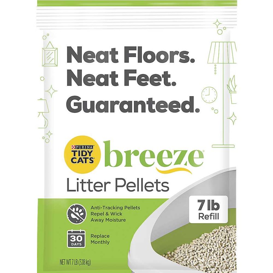 Cats Purina Litter Box Systems | Tidy Cats® Breeze® Cat Litter Pellets Refill