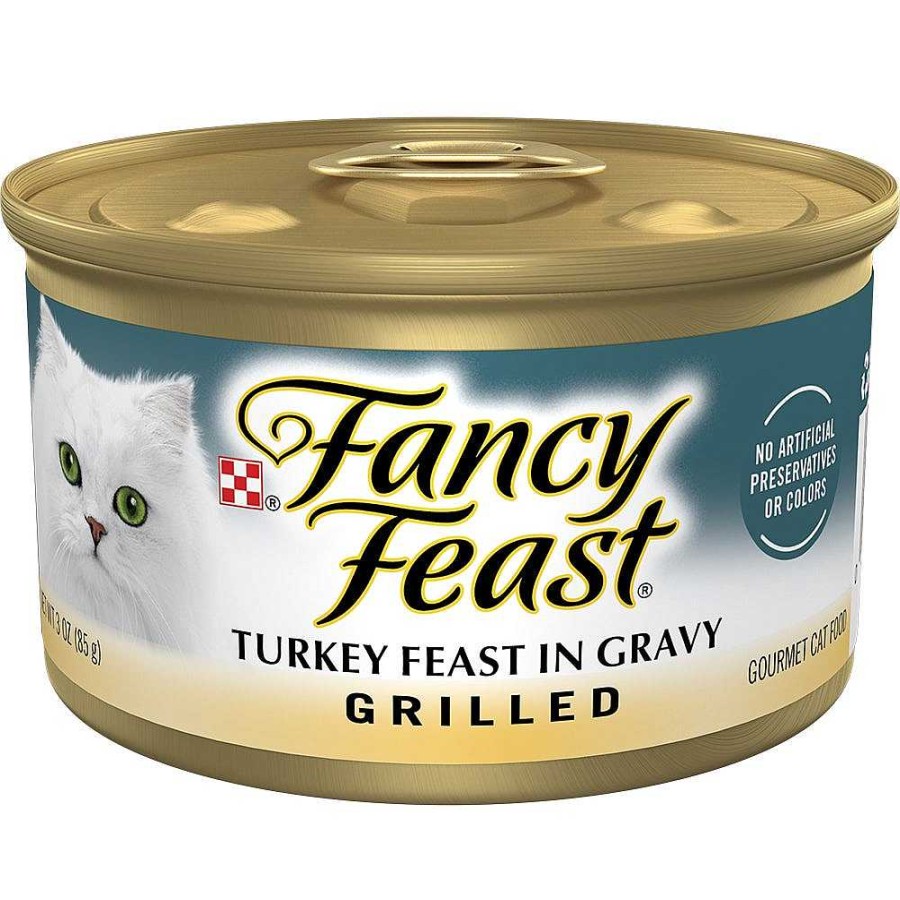 Cats Purina Wet Cat Food | Fancy Feast Grilled Turkey Feast In Gravy Gourmet Cat Food