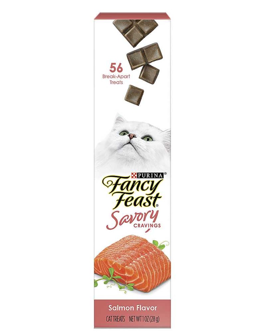 Cats Purina Dry Cat Treats | Fancy Feast Savory Cravings Salmon Flavor Cat Treats