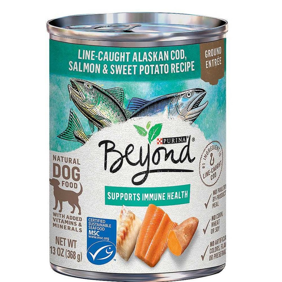 Dogs Purina Wet Dog Food | Beyond Line-Caught Alaskan Cod, Salmon & Sweet Potato Recipe Ground Entr E Wet Dog Food