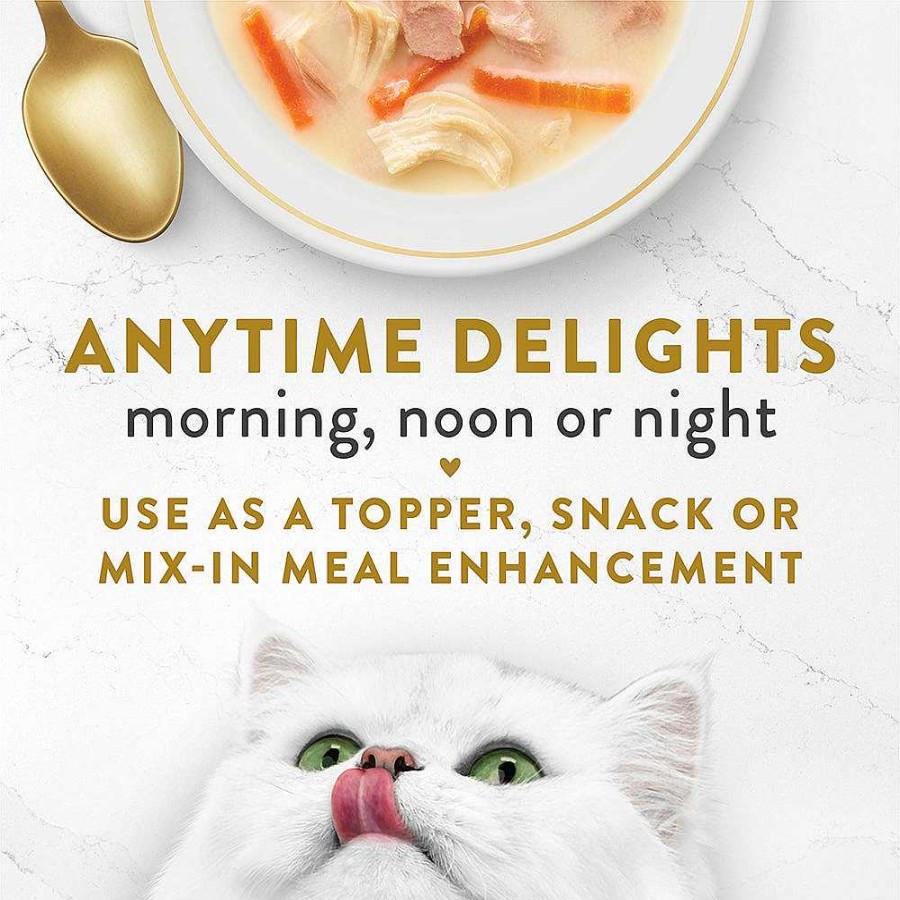 Cats Purina Cat Toppers & Complements | Fancy Feast Wet Cat Food Complement With Tuna, Chicken & Whitefish In A Decadent Creamy Broth