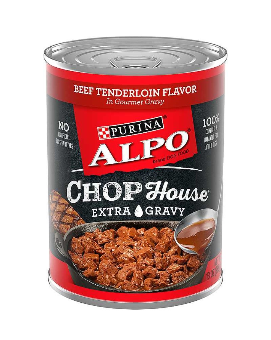 Dogs Purina Wet Dog Food | Purina Alpo Chop House Beef Tenderloin Flavor In Gourmet Gravy Wet Dog Food