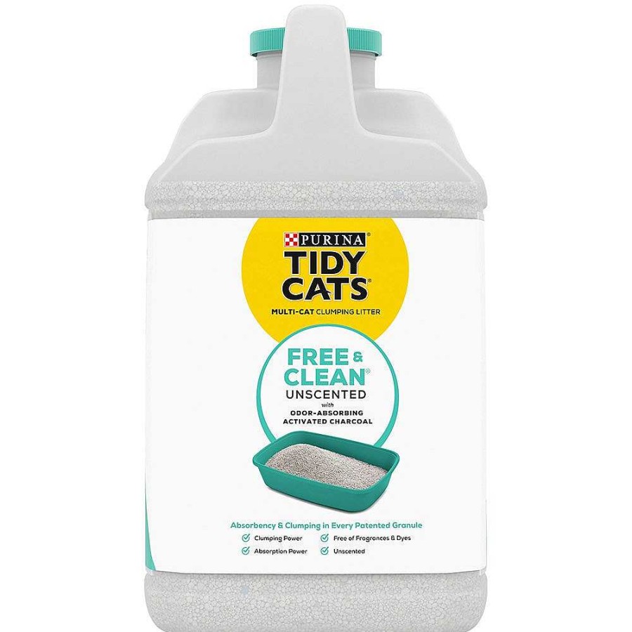 Cats Purina Clumping Litter | Tidy Cats® Free & Clean® Unscented Clumping Cat Litter