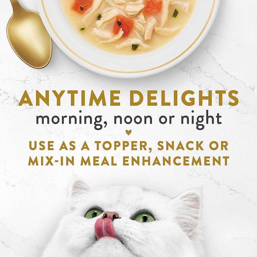 Cats Purina Cat Toppers & Complements | Fancy Feast Broths Senior White Meat Chicken & Vegetables In A Decadent Creamy Broth